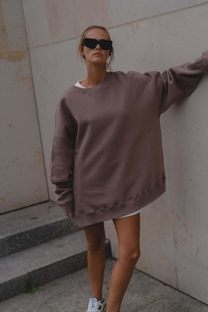 Bluza oversize Deep Taupe