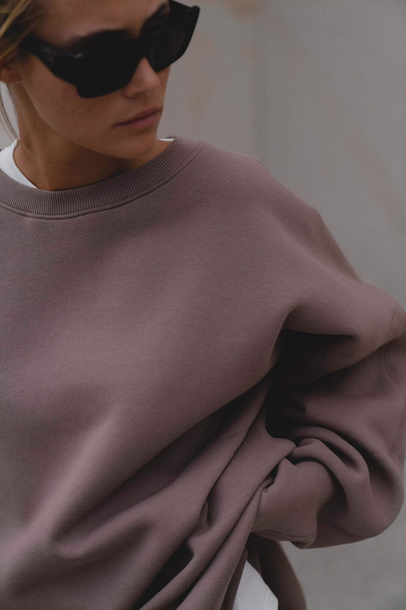 Bluza oversize Deep Taupe