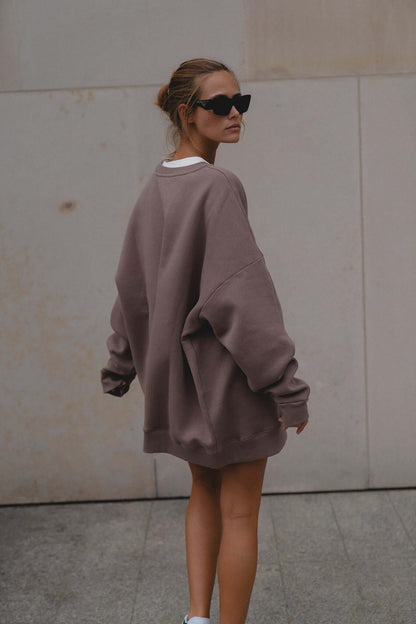 Bluza oversize Deep Taupe
