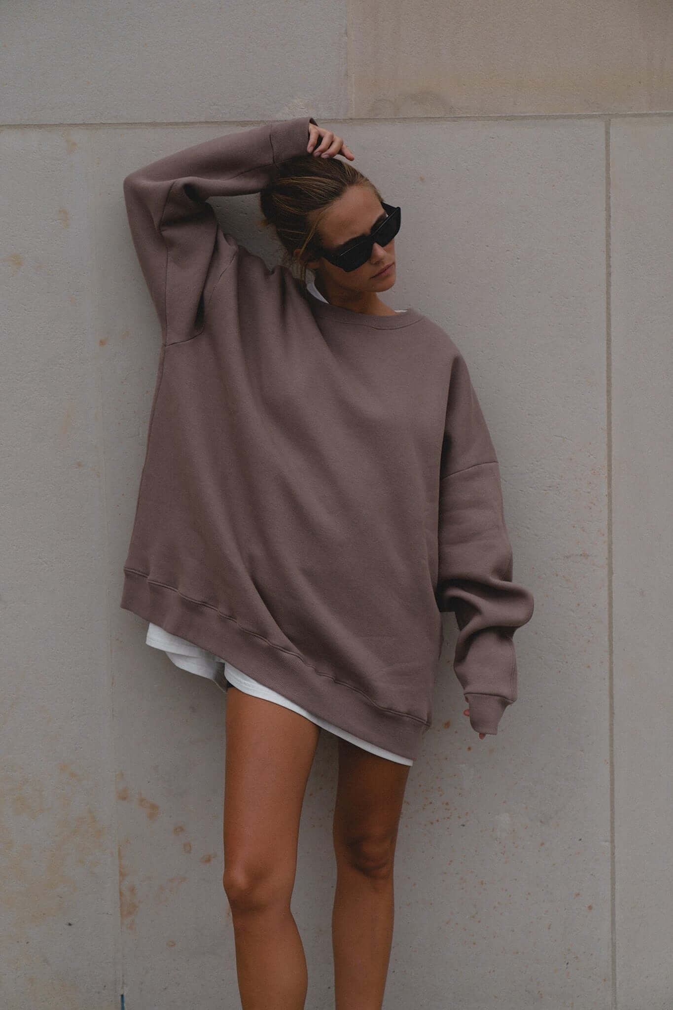 Bluza oversize Deep Taupe