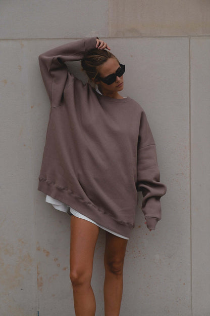 Bluza oversize Deep Taupe