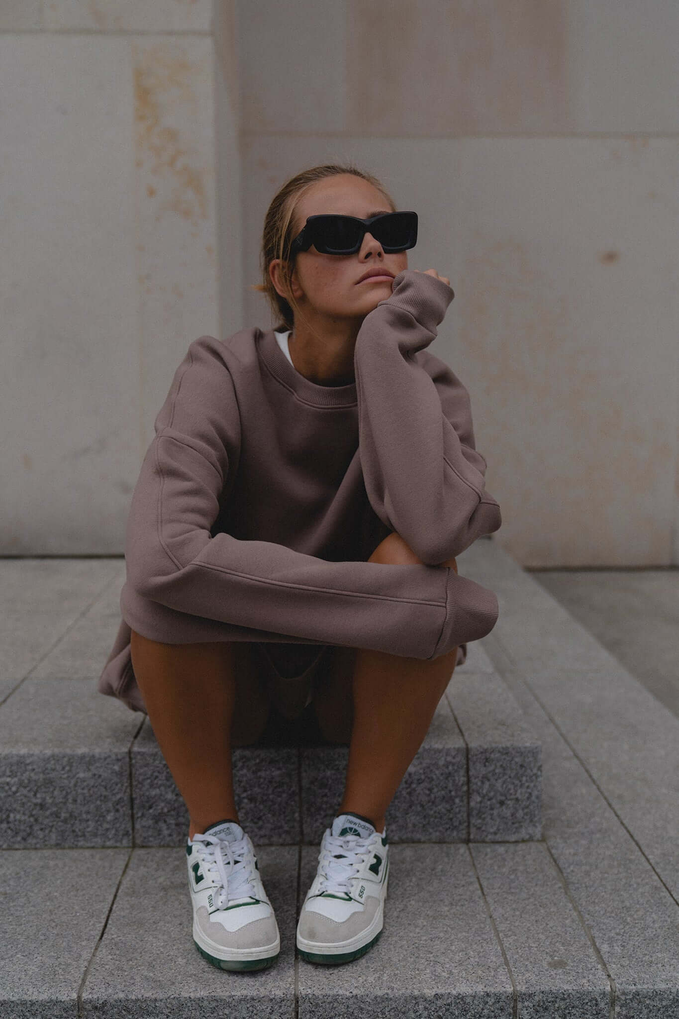 Bluza oversize Deep Taupe