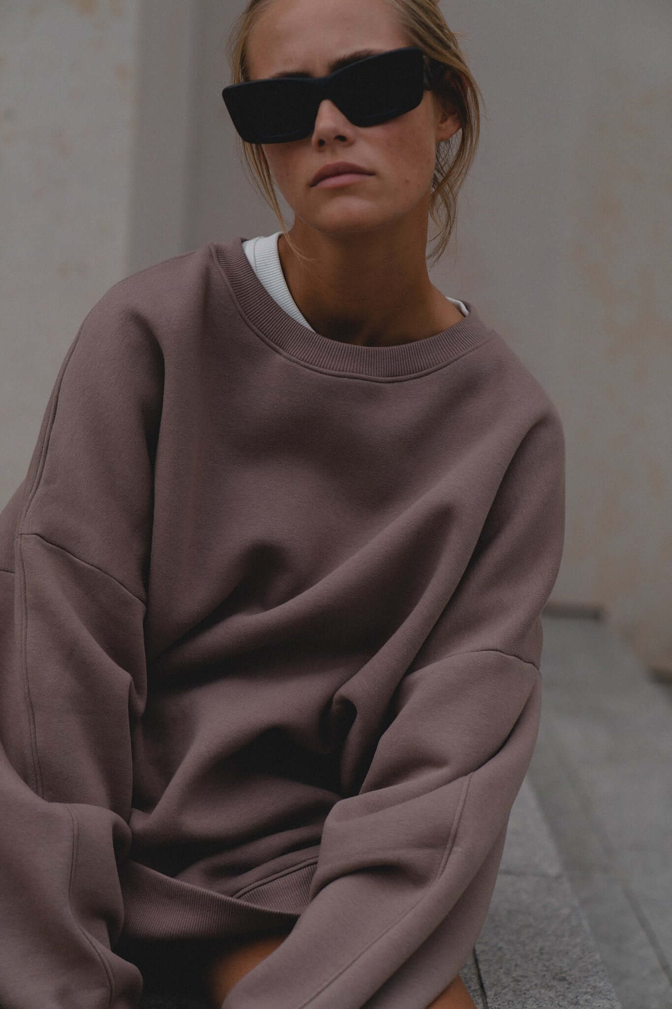 Bluza oversize Deep Taupe