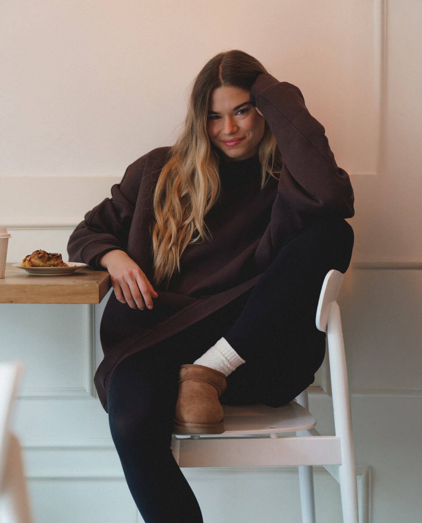 Bluza oversize z kapturem Brownie