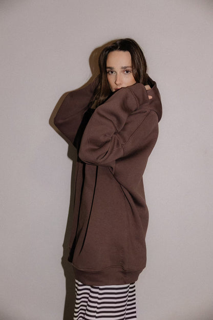 Bluza oversize z kapturem Brownie