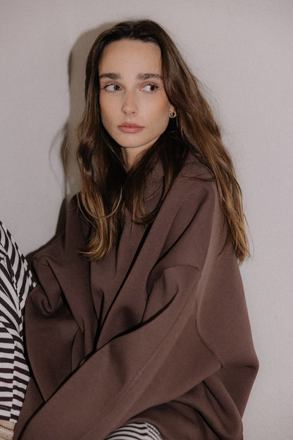 Bluza oversize z kapturem Brownie