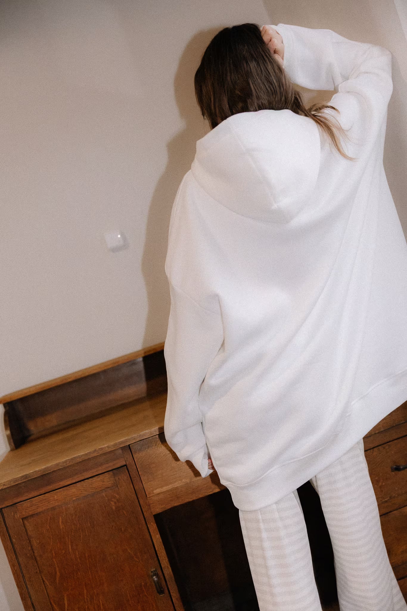 Bluza oversize z kapturem Milky