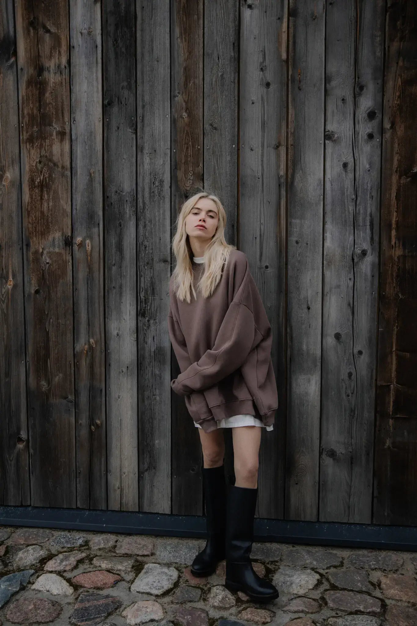 Bluza oversize Mocha Mousse