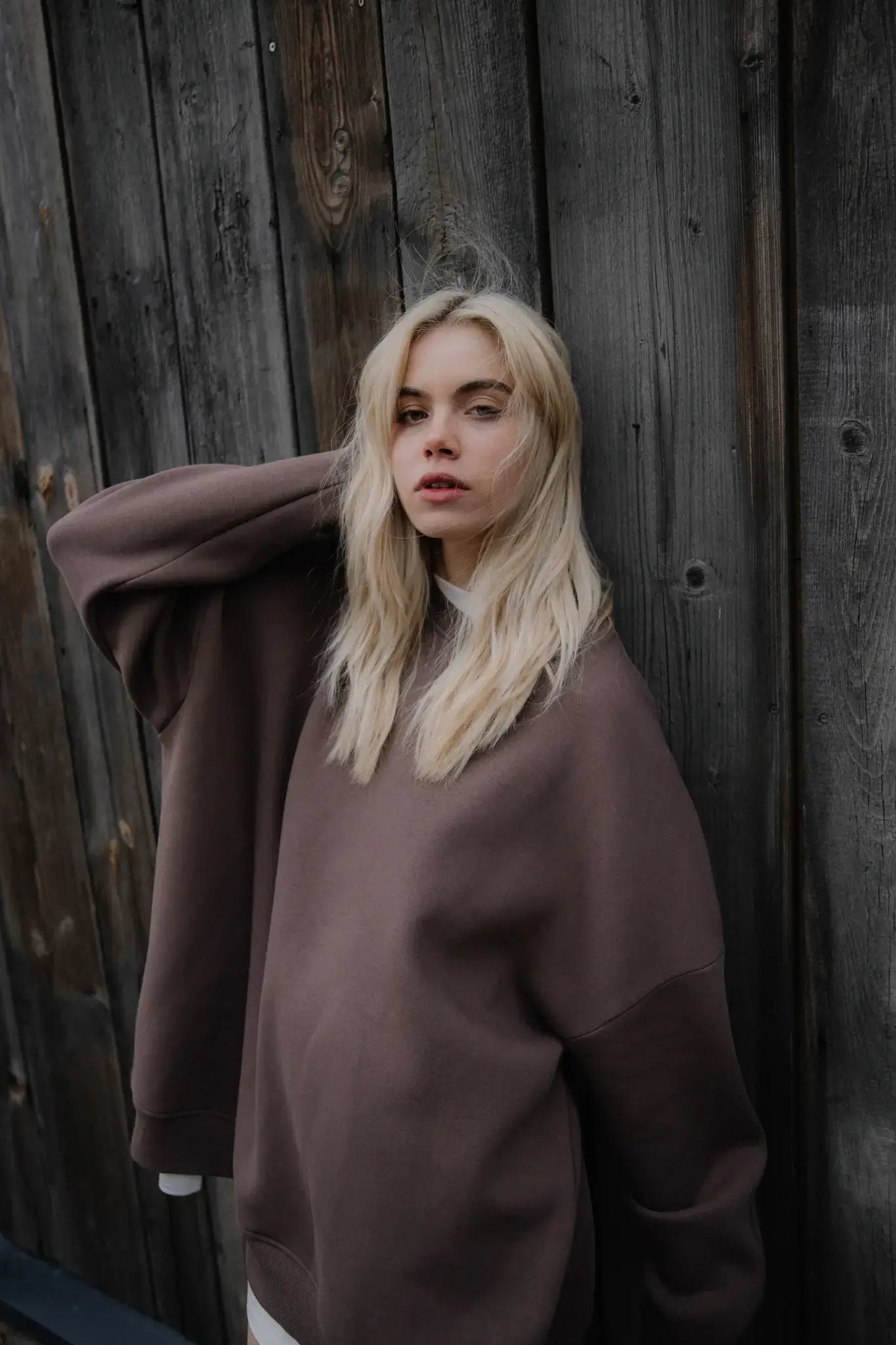 Bluza oversize Mocha Mousse