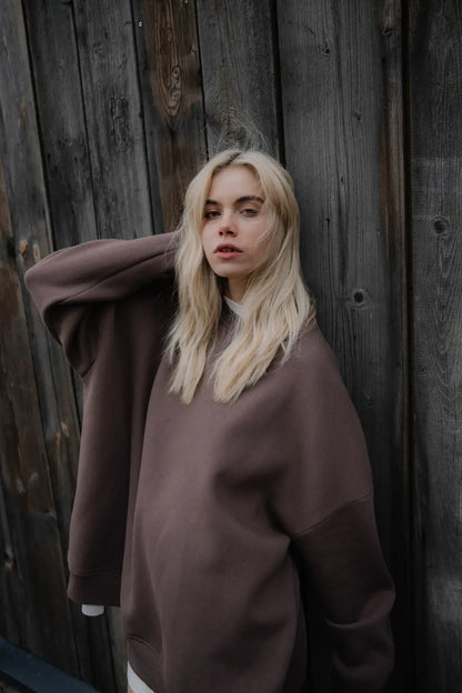Bluza oversize Mocha Mousse