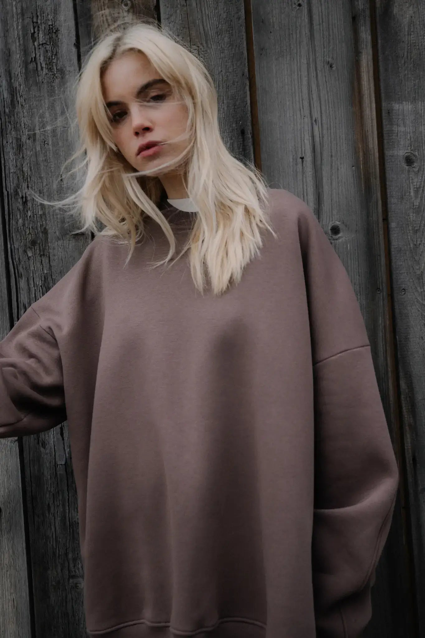 Bluza oversize Mocha Mousse