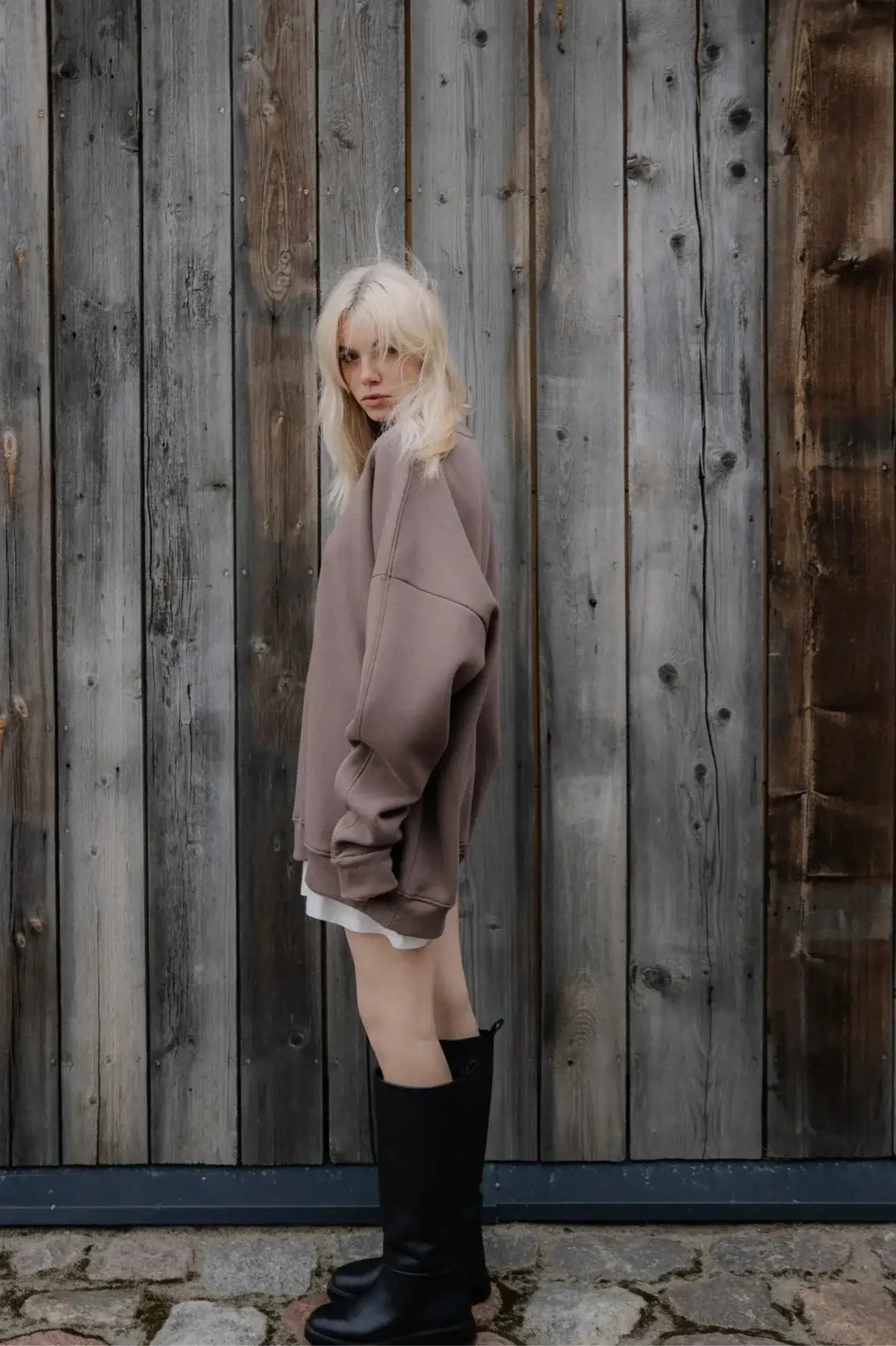 Bluza oversize Mocha Mousse