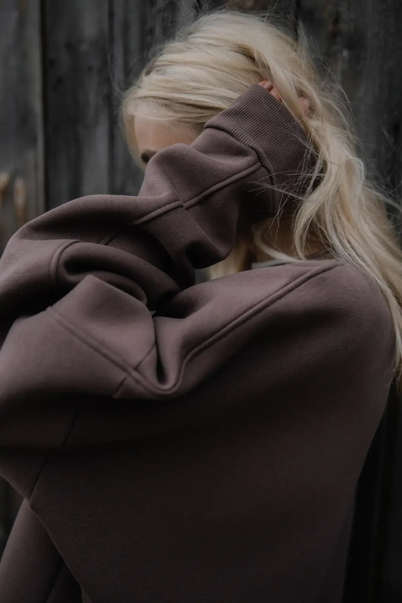 Bluza oversize Mocha Mousse