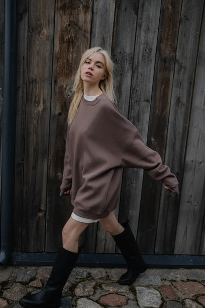 Bluza oversize Mocha Mousse