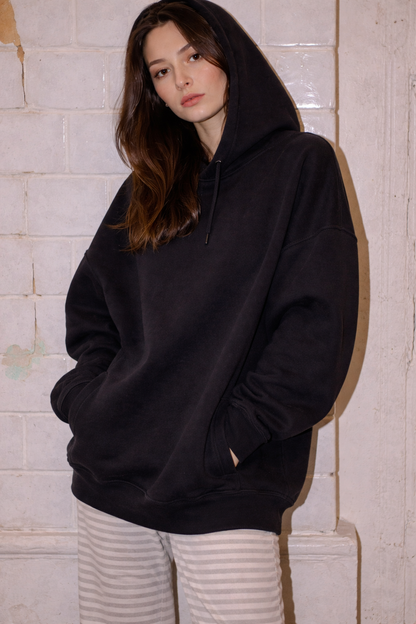Bluza oversize z kapturem Carbon