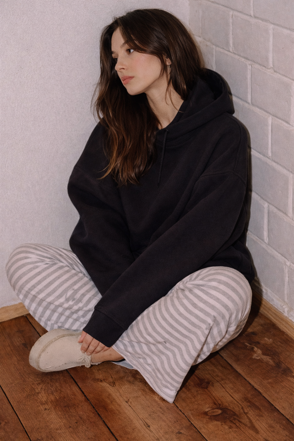 Bluza oversize z kapturem Carbon